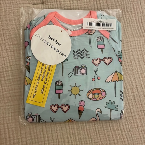 Little Sleepies Pajamas Nwt Little Sleepies Bamboo Gown In Pool